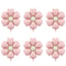 6Piece Matte Candy Daisy Foil Balloon Set 1