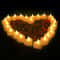 HeartShaped LED Flameless Candles Rose Petal Set 2