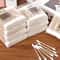Transparent Cotton Swab Storage Box With Bamboo Cover 5