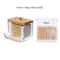 Transparent Cotton Swab Storage Box With Bamboo Cover 6