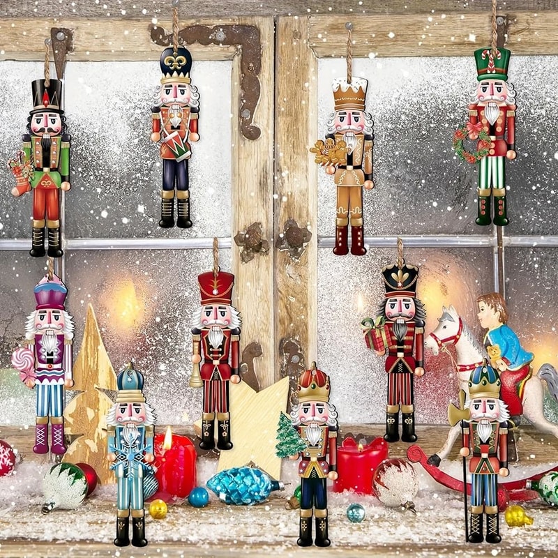 12Piece Wooden Nutcracker Decorative Set 2