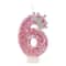 Princess Crown Pink Numeral Cake Candle 13