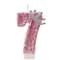Princess Crown Pink Numeral Cake Candle 14