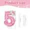 Princess Crown Pink Numeral Cake Candle 6