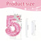 Princess Crown Pink Numeral Cake Candle 6