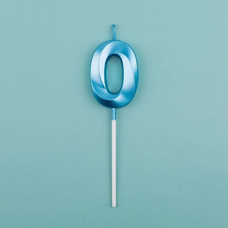 3D Metallic Digital Birthday Candle 15