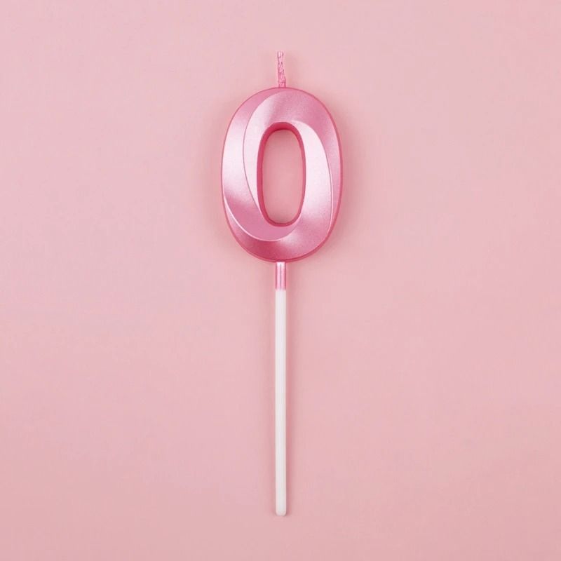 3D Metallic Digital Birthday Candle 25