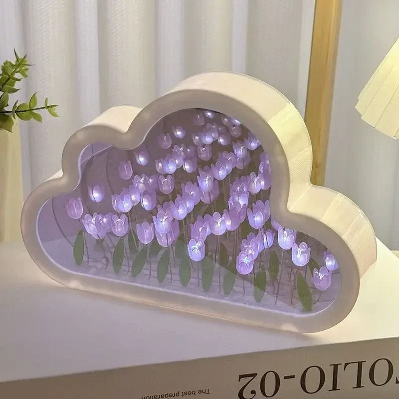 Handmade Tulip Cloud Infinity Night Light 6