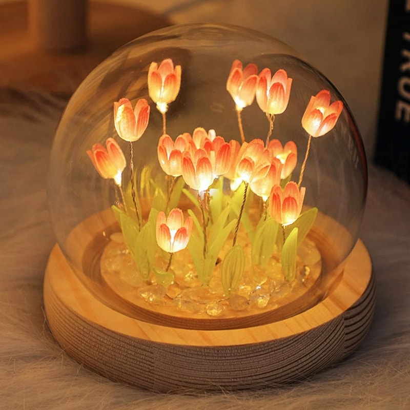 Gemini Said Handmade Glass Dome Night Light 6