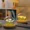 Handmade Tulip Garden LED Night Light With Glass Dome 4