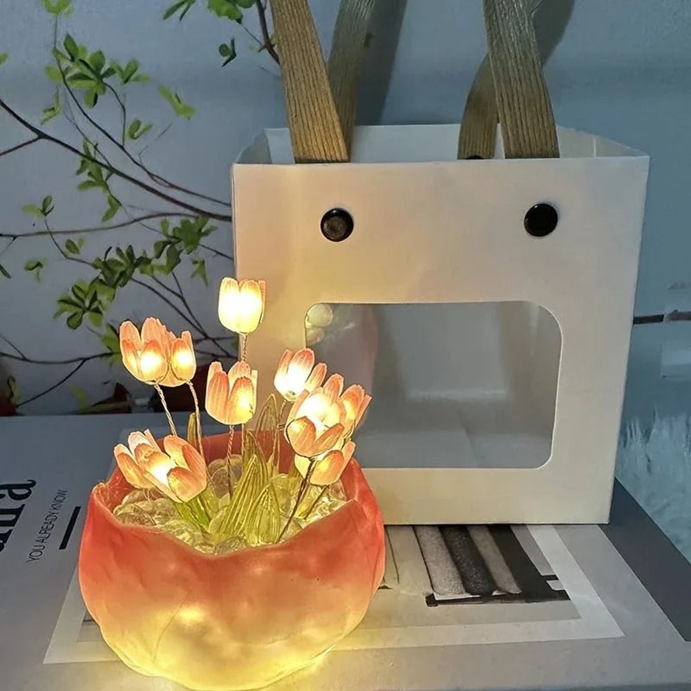 Whimsical Pumpkin Cup Tulip DIY Ambient Light 1
