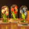 Everlasting Garden Glass Dome Tulip Night Light 0