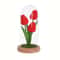Everlasting Garden Glass Dome Tulip Night Light 1