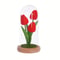Everlasting Garden Glass Dome Tulip Night Light 1