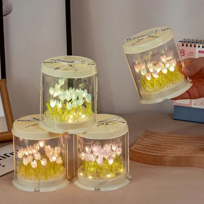 Handmade Enchanted Garden Mini Tulip Night Light 1