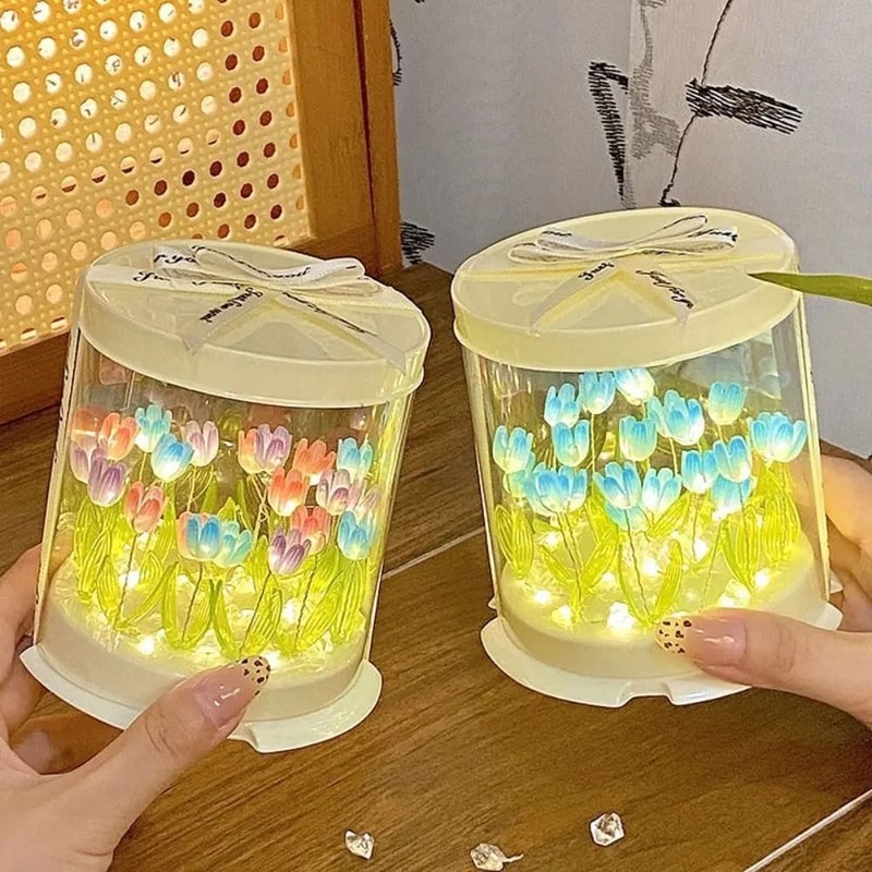 Handmade Enchanted Garden Mini Tulip Night Light 3
