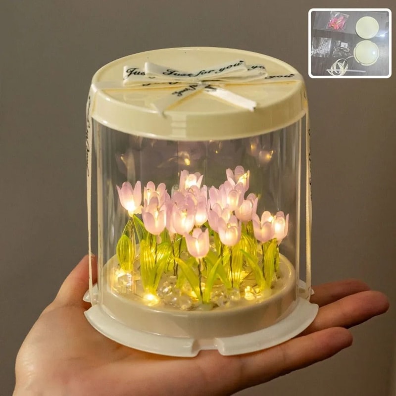 Handmade Enchanted Garden Mini Tulip Night Light 6