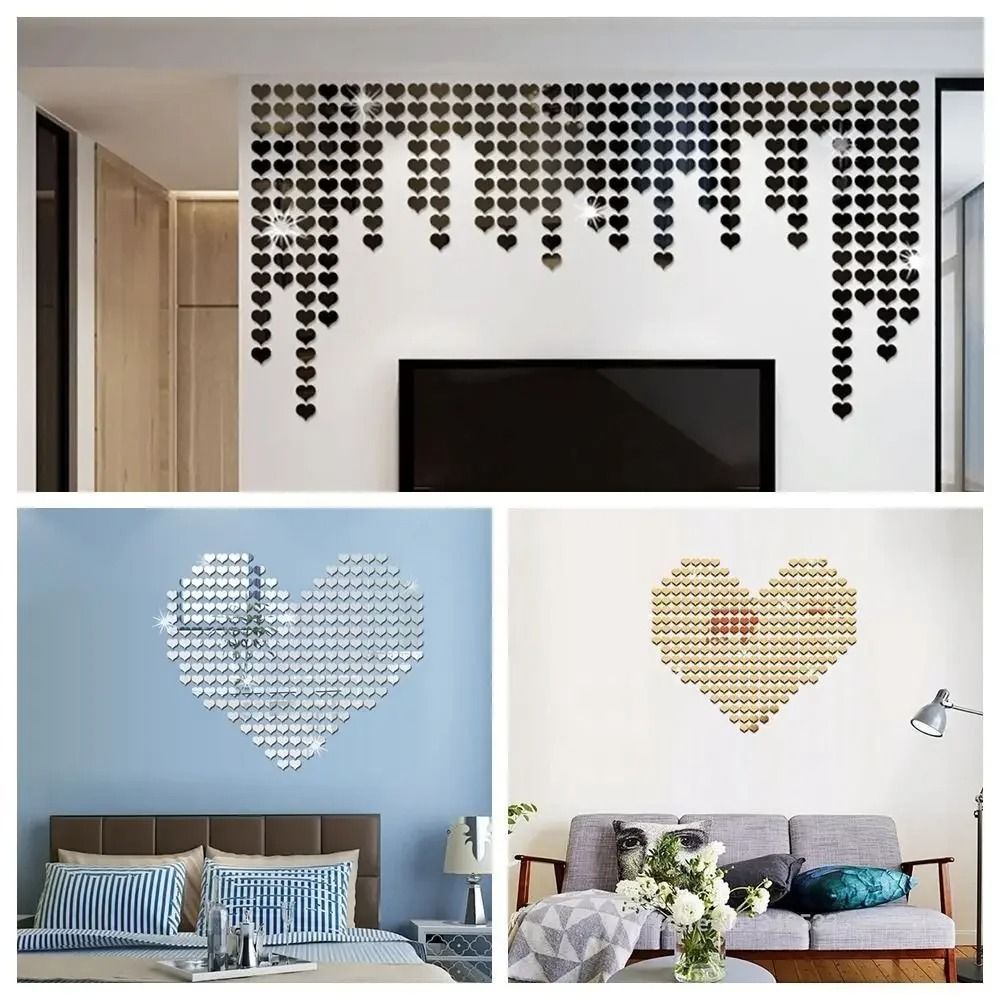 Reflective Mosaic Mirror Wall Art Decals 5
