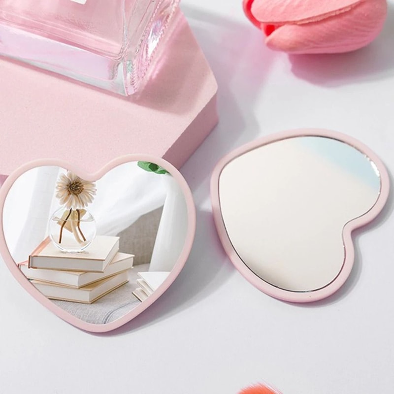 Petite Heart Portable Pocket Mirror 4