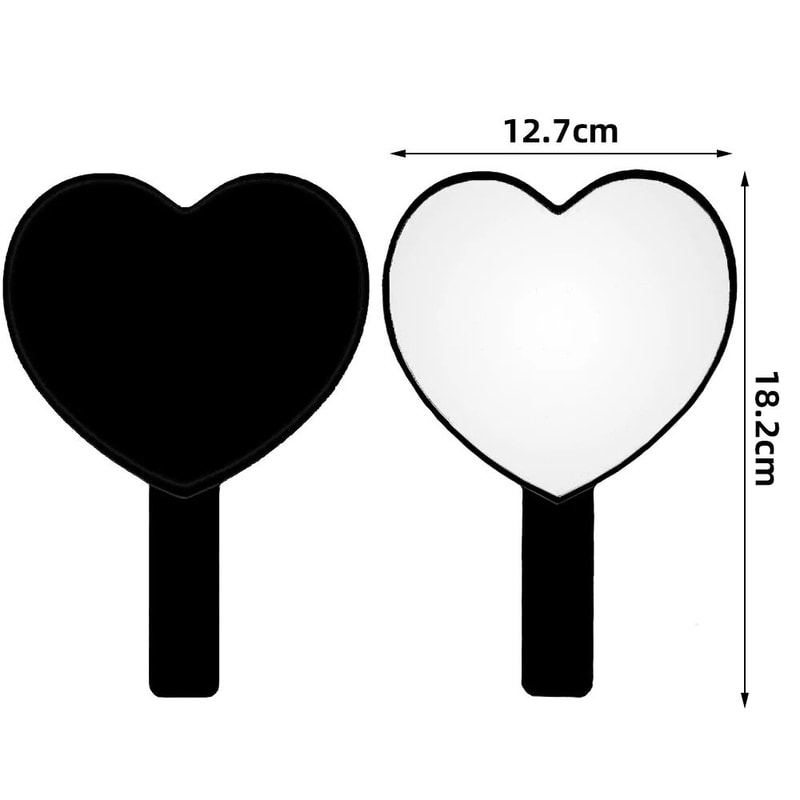 HeartShaped Artist Hand Mirror 6