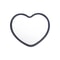 Charming HeartShaped Handheld Beauty Mirror 9