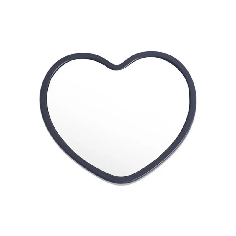 Charming HeartShaped Handheld Beauty Mirror 9