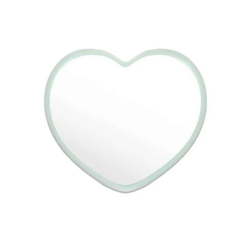 Charming HeartShaped Handheld Beauty Mirror 6