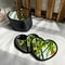 Handmade HeartShaped Mini Travel Mirror Set 2