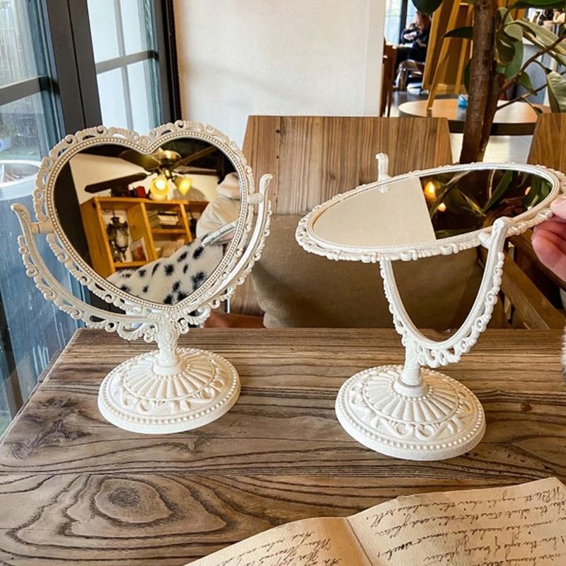 Vintage European HeartShaped Vanity Mirror 2