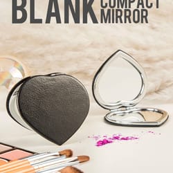 dual-view heart precision vanity mirror