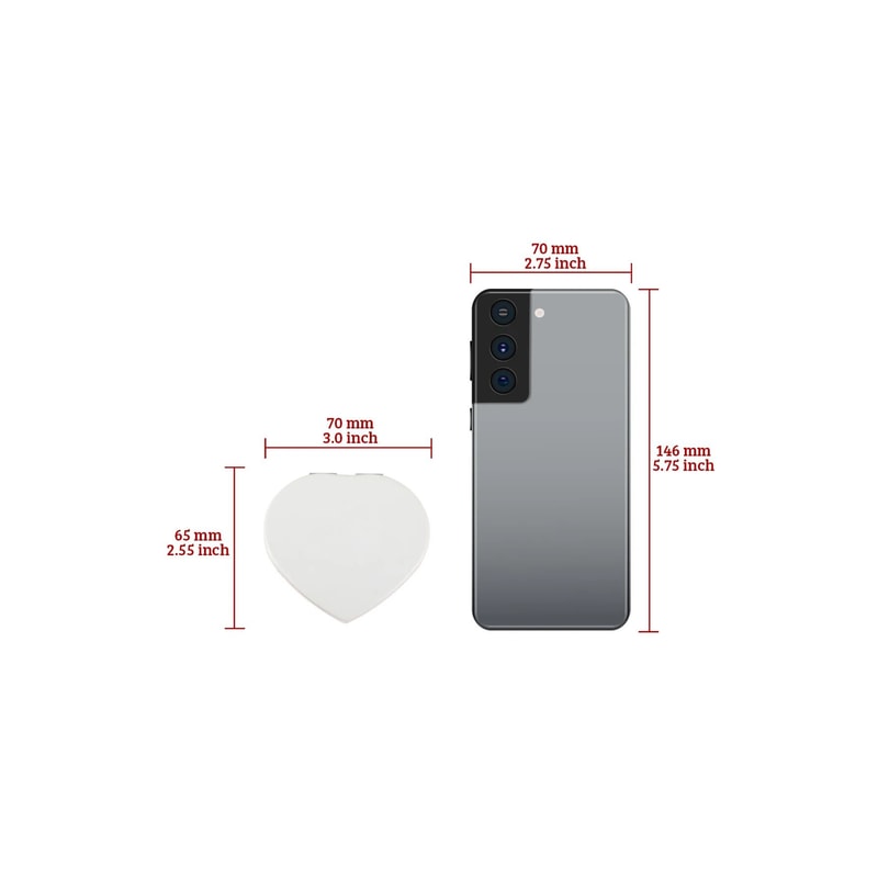 DualView Heart Precision Vanity Mirror 5