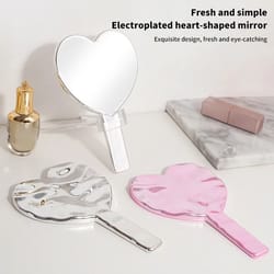 signature heart handheld vanity mirror