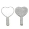 Shimmering Diamond Heart Handheld Vanity Mirror 1