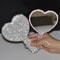Shimmering Diamond Heart Handheld Vanity Mirror 4