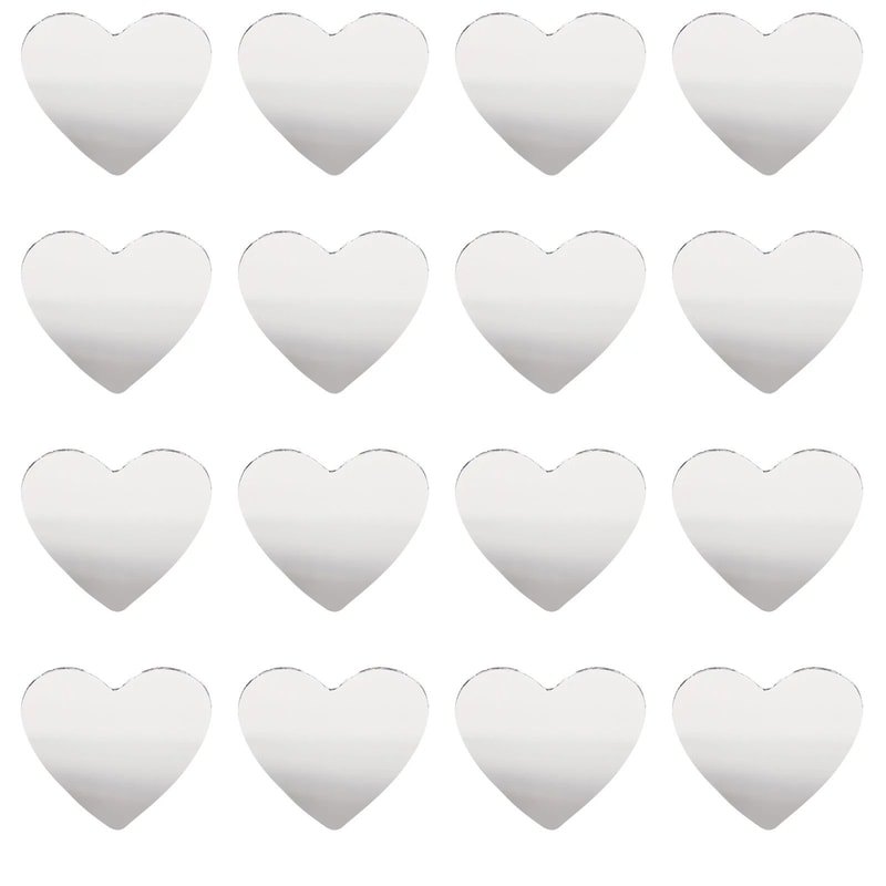 Shimmering Heart Mosaic Craft Mirror Tiles 1