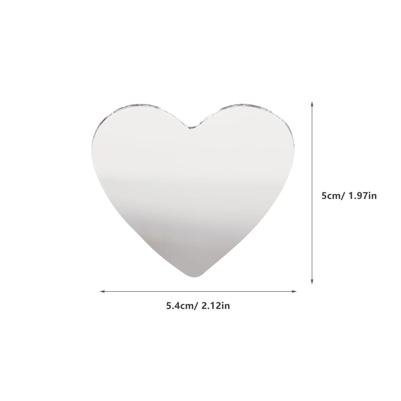 Shimmering Heart Mosaic Craft Mirror Tiles 2