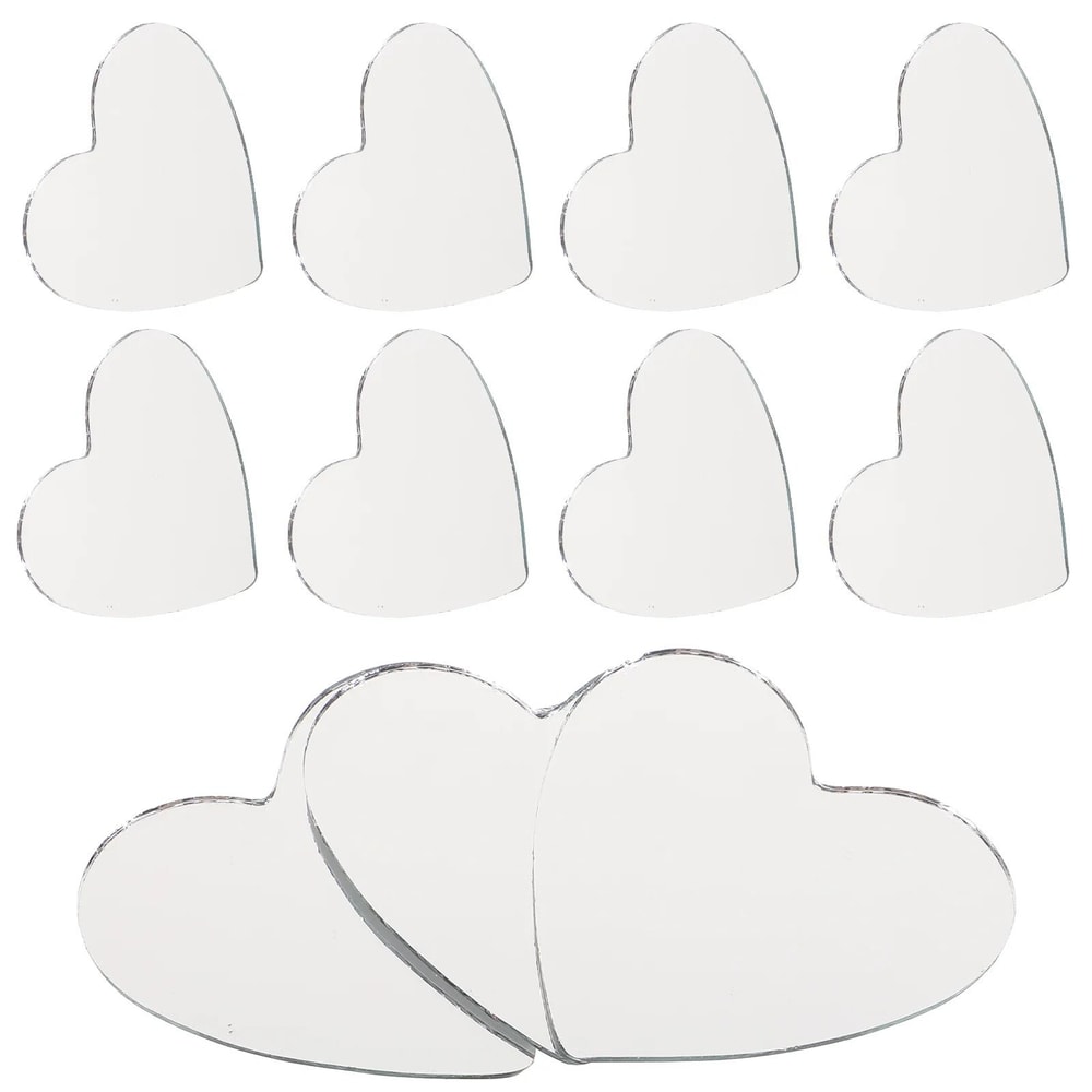 Shimmering Heart Mosaic Craft Mirror Tiles 3