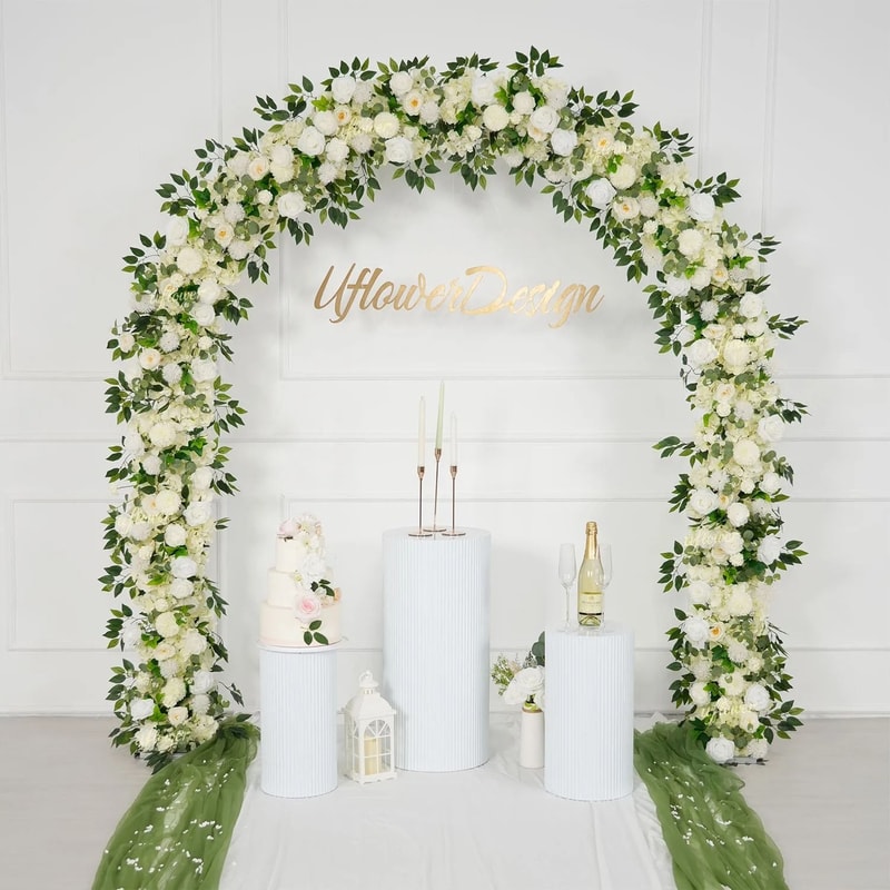 Elysian Silk Floral Row Arrangement 6