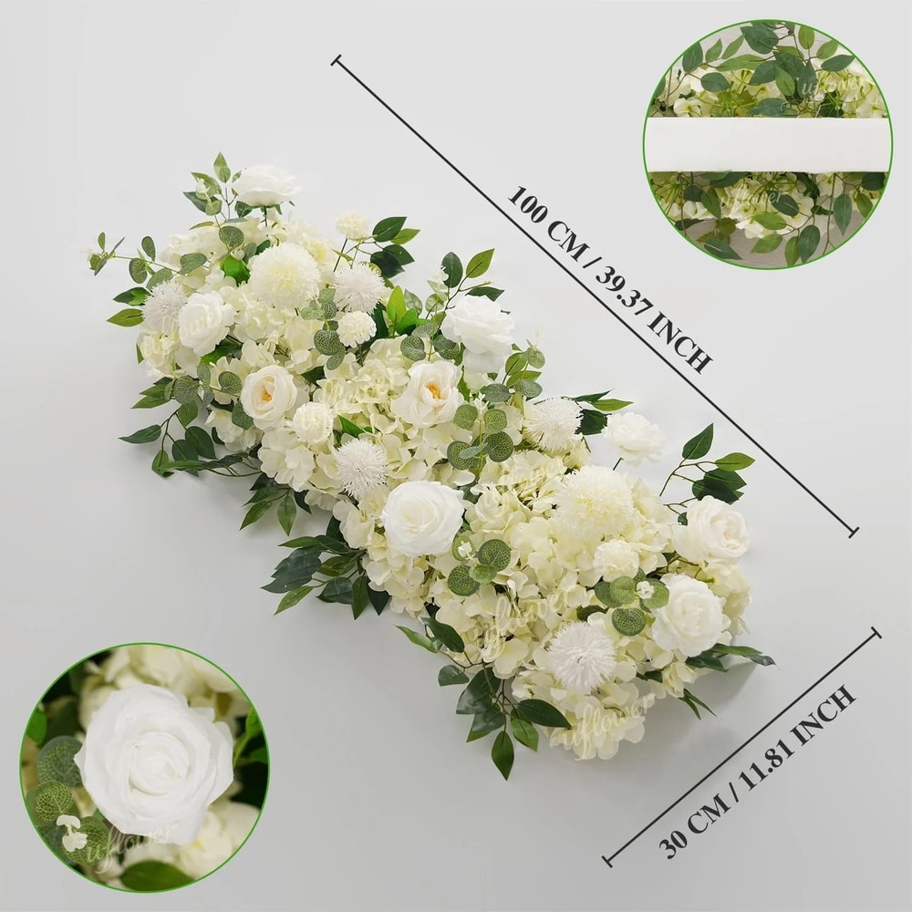 Elysian Silk Floral Row Arrangement 8