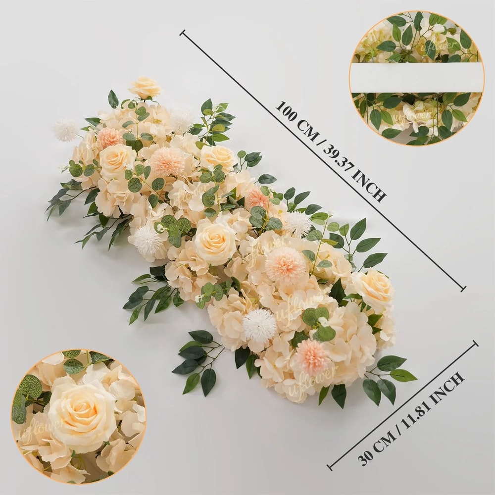 Elysian Silk Floral Row Arrangement 9