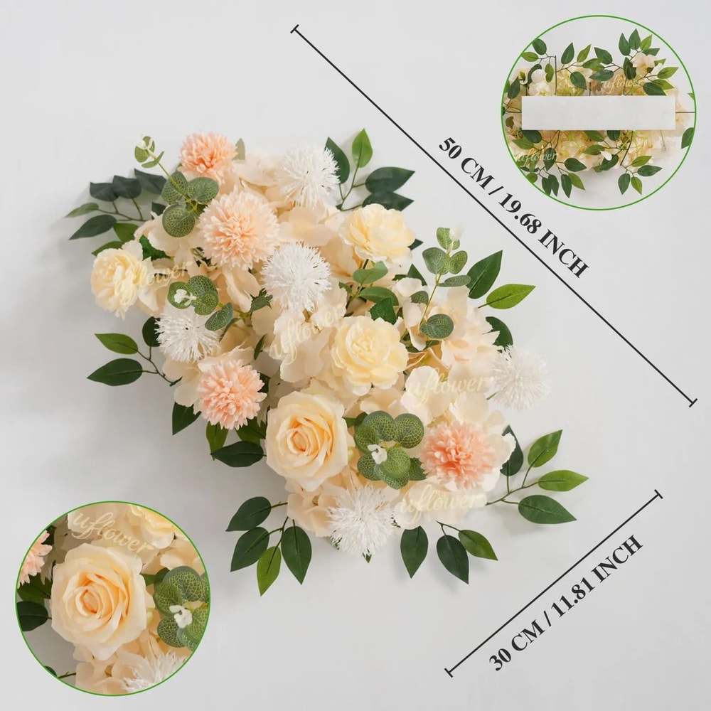 Elysian Silk Floral Row Arrangement 10