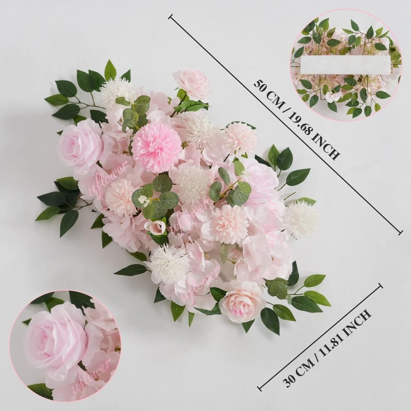 Elysian Silk Floral Row Arrangement 12