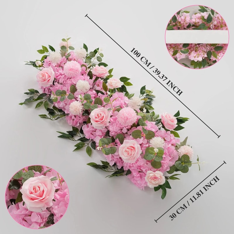 Elysian Silk Floral Row Arrangement 13