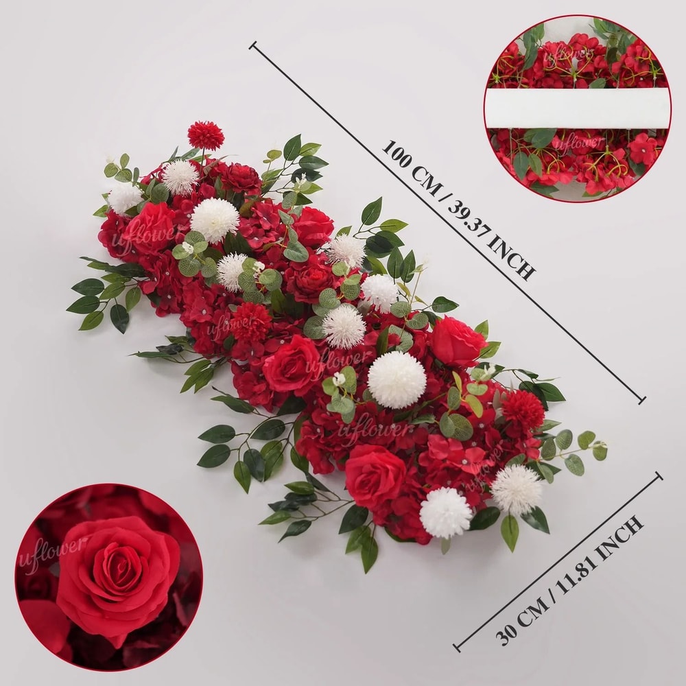 Elysian Silk Floral Row Arrangement 15