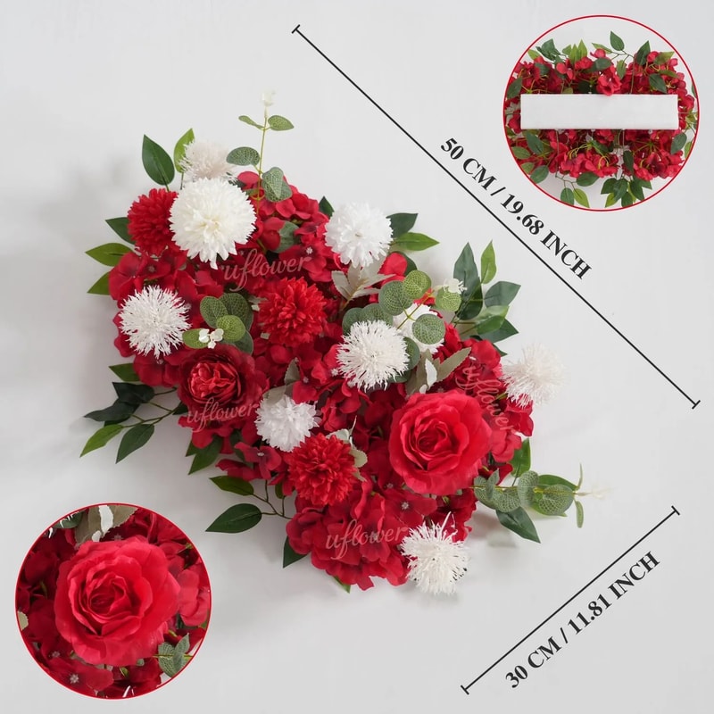 Elysian Silk Floral Row Arrangement 16