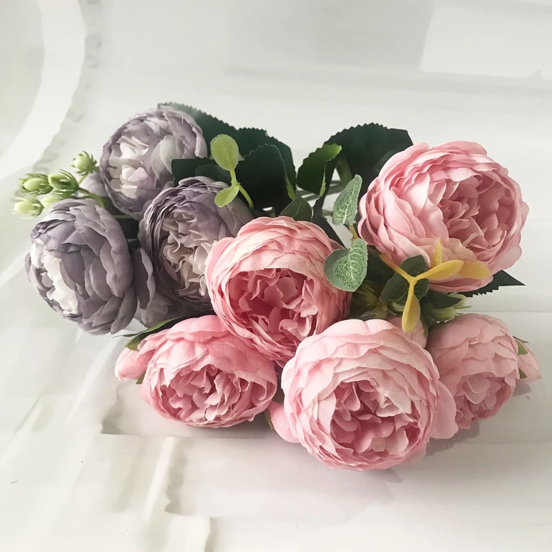 Blushing Peony Silk Heritage Bouquet 3