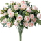 Grand Botanical Silk Rose Eucalyptus Bouquet 9