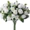 Grand Botanical Silk Rose Eucalyptus Bouquet 10