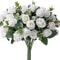 Grand Botanical Silk Rose Eucalyptus Bouquet 10