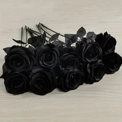 midnight noir gothic rose bouquet